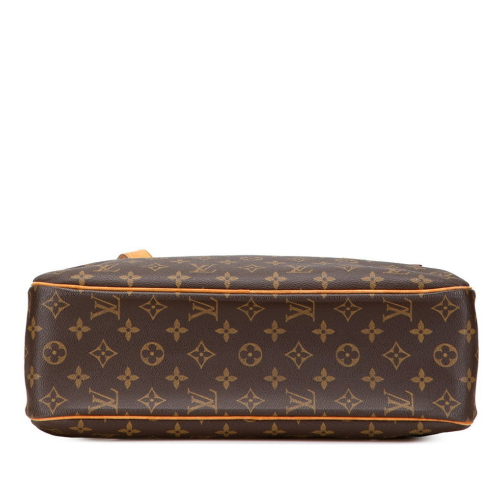 Louis Vuitton Monogram Brown Pvc Leather Handbag Shoulder Bag