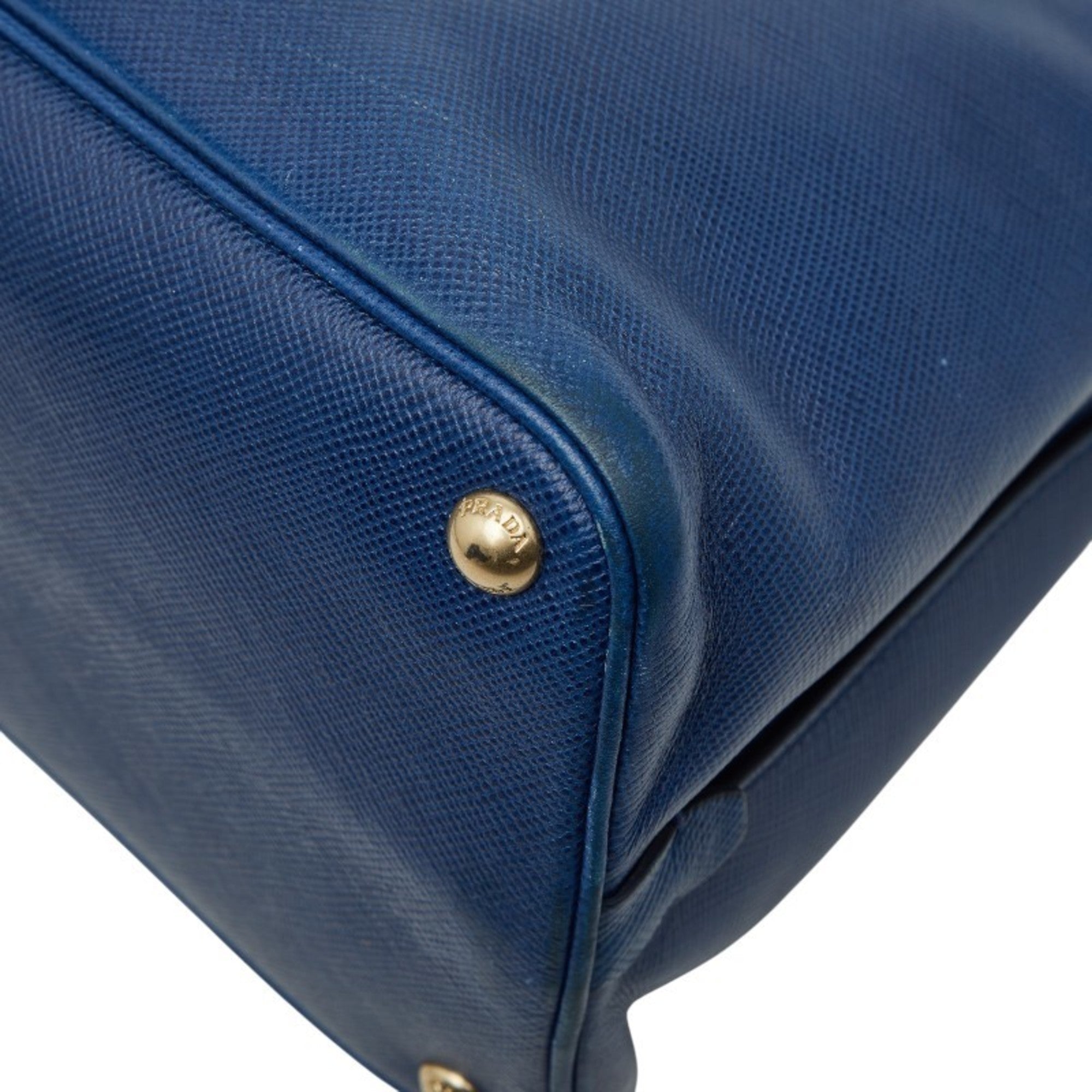 Prada Blue Leather Handbag