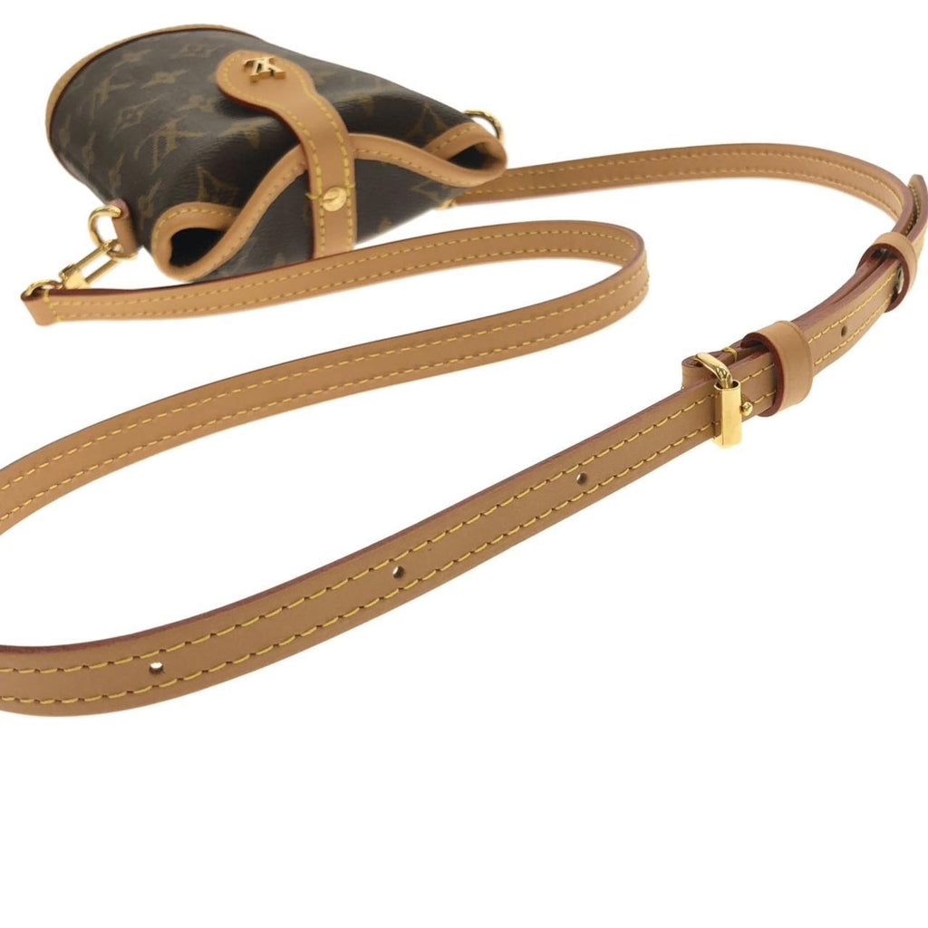 Louis Vuitton Marron Coated Canvas Handbag Pouch
