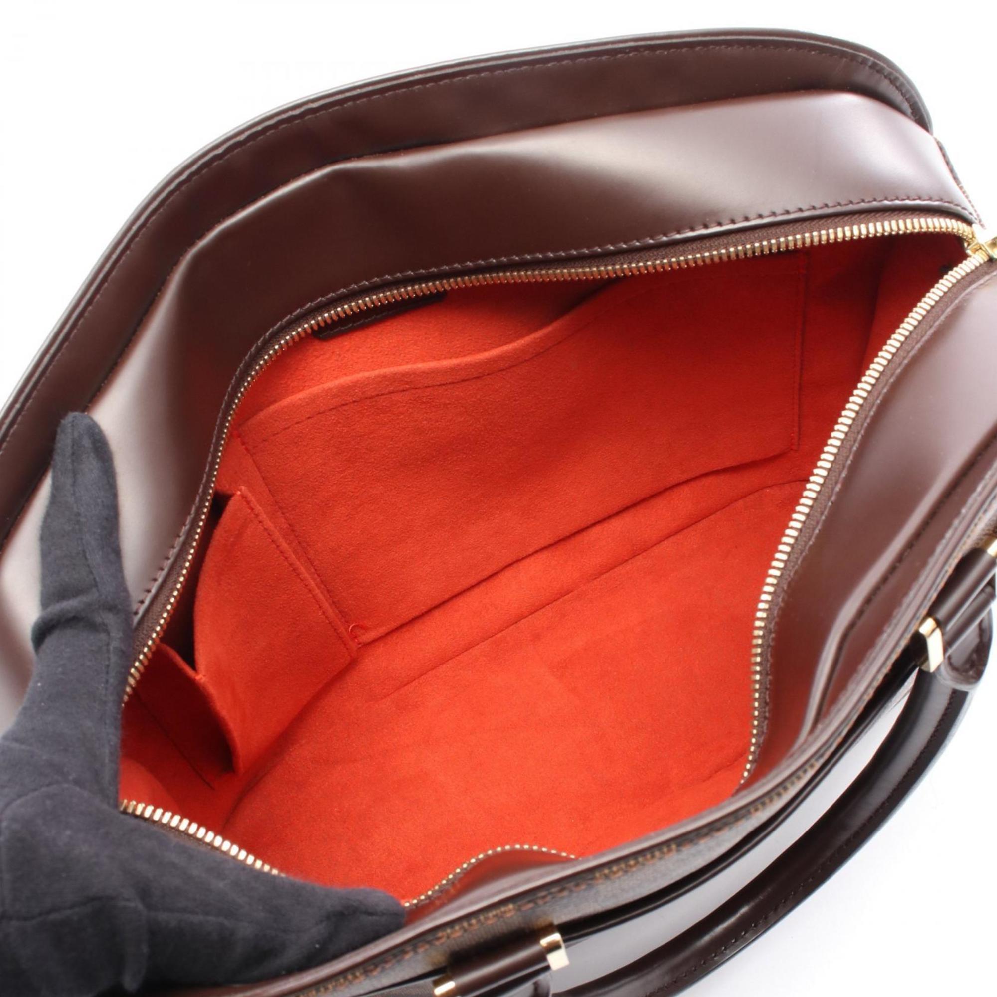 Louis Vuitton Brown Ebene Coated Canvas Leather Handbag