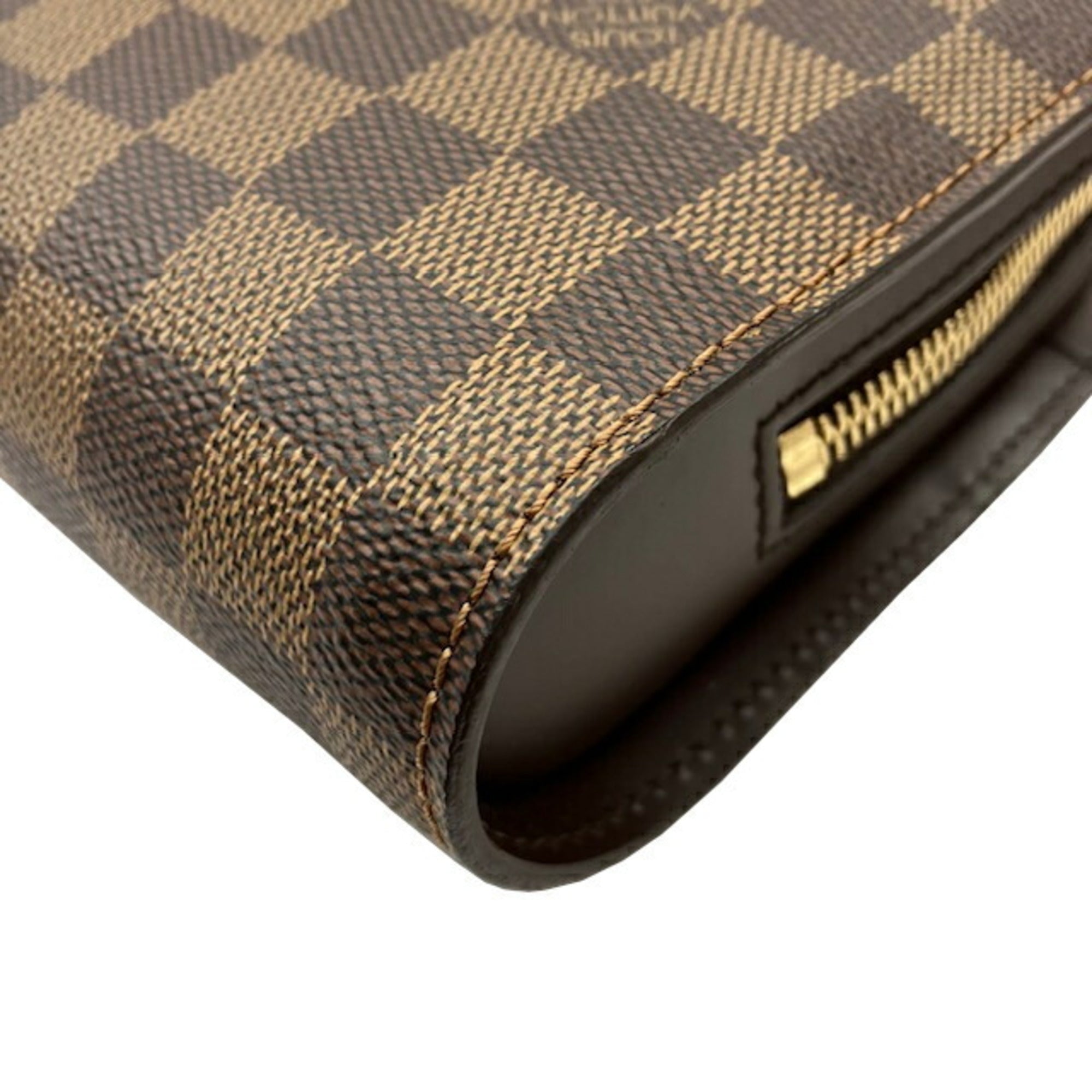 Louis Vuitton Brown Damier Canvas Damier Canvas Clutch Bag