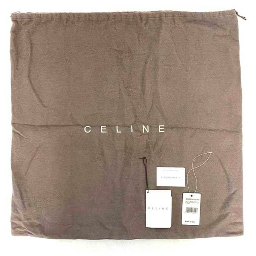 Celine Brown Suede Leather Boston Bag Handbag