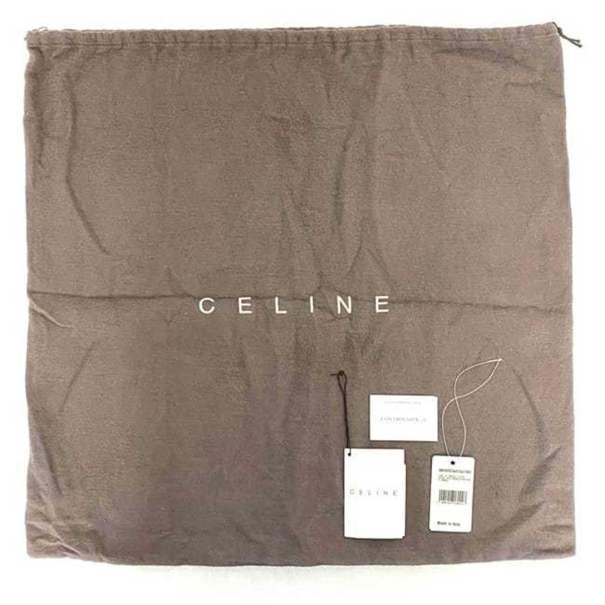 Celine Brown Suede Leather Boston Bag Handbag