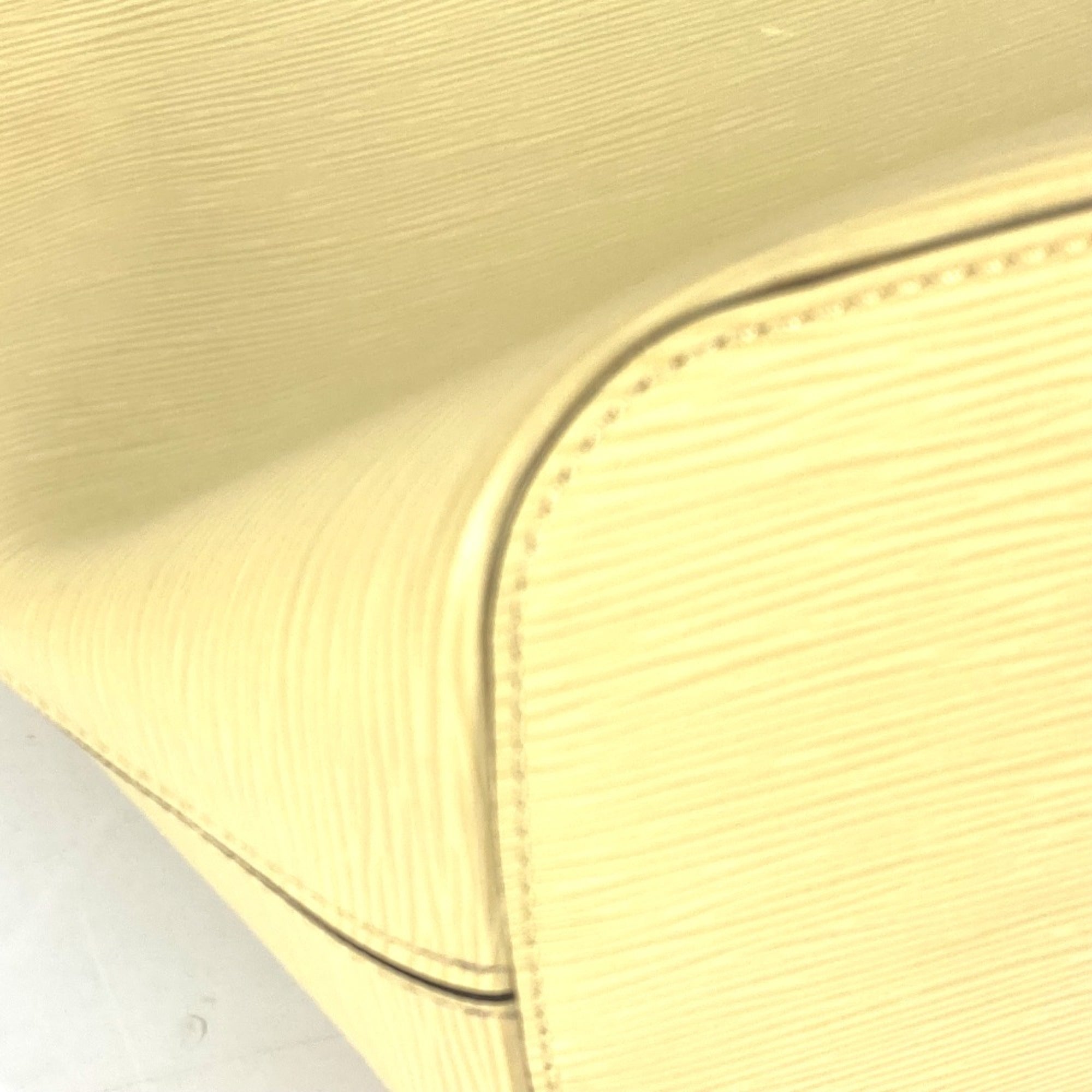 Louis Vuitton Yellow Leather Tote Bag