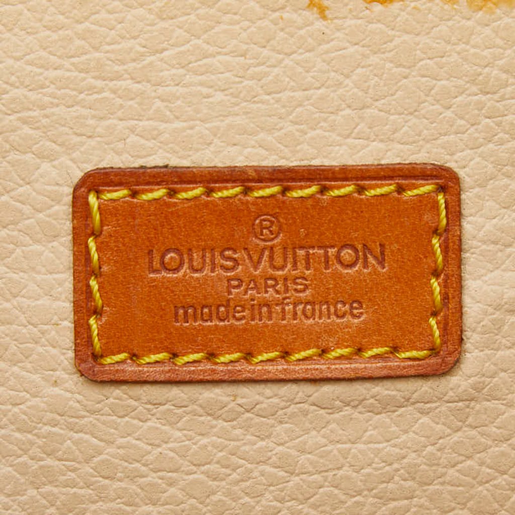 Louis Vuitton Brown Pvc Leather Handbag Tote Bag