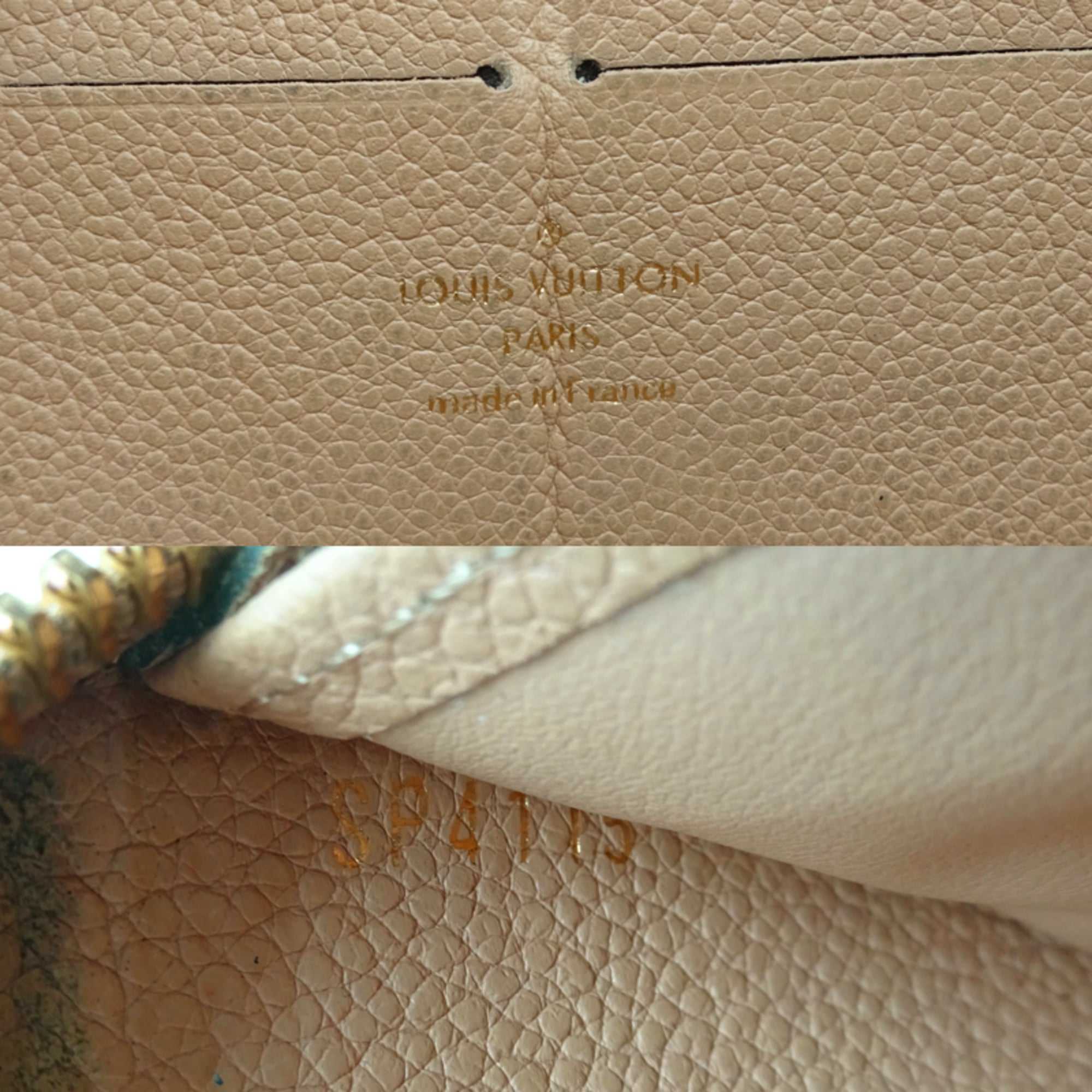 Louis Vuitton Beige Monogram Empreinte Long Wallet