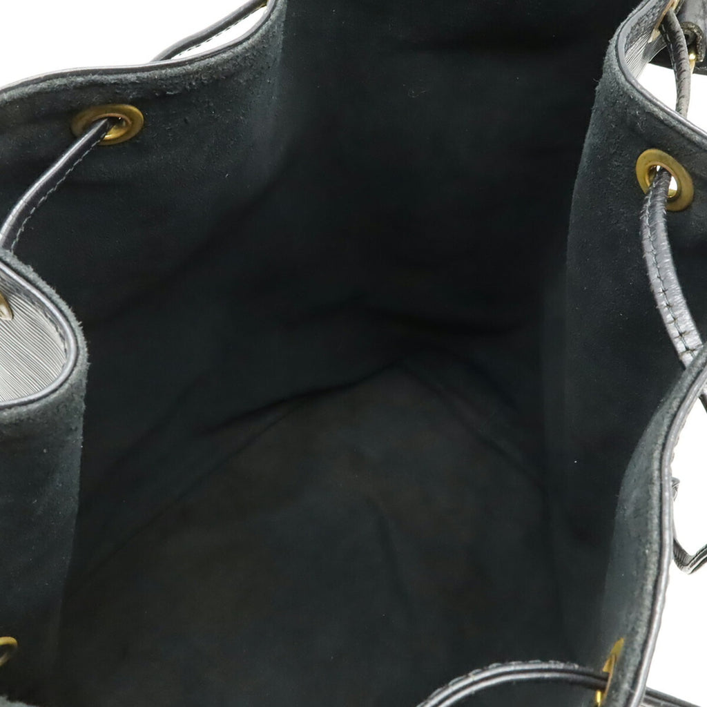 Louis Vuitton Black Noir Epi Leather Shoulder Bag