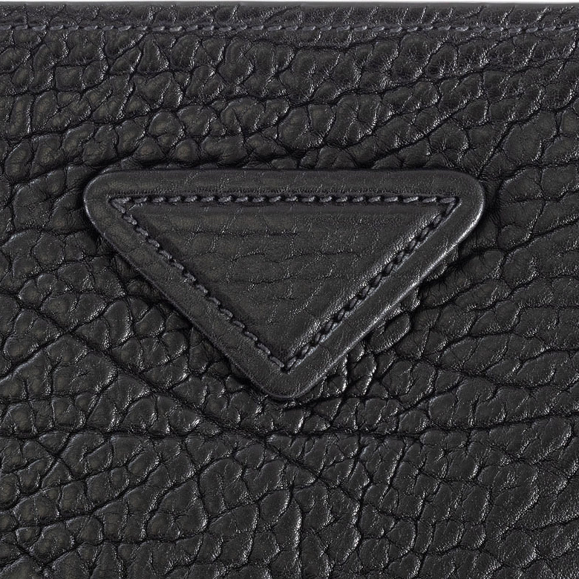 Prada Black Leather Shoulder Bag Tote Bag