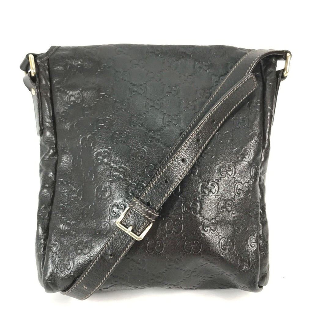 Gucci Brown Leather Shoulder Bag (Pre-Owned)
