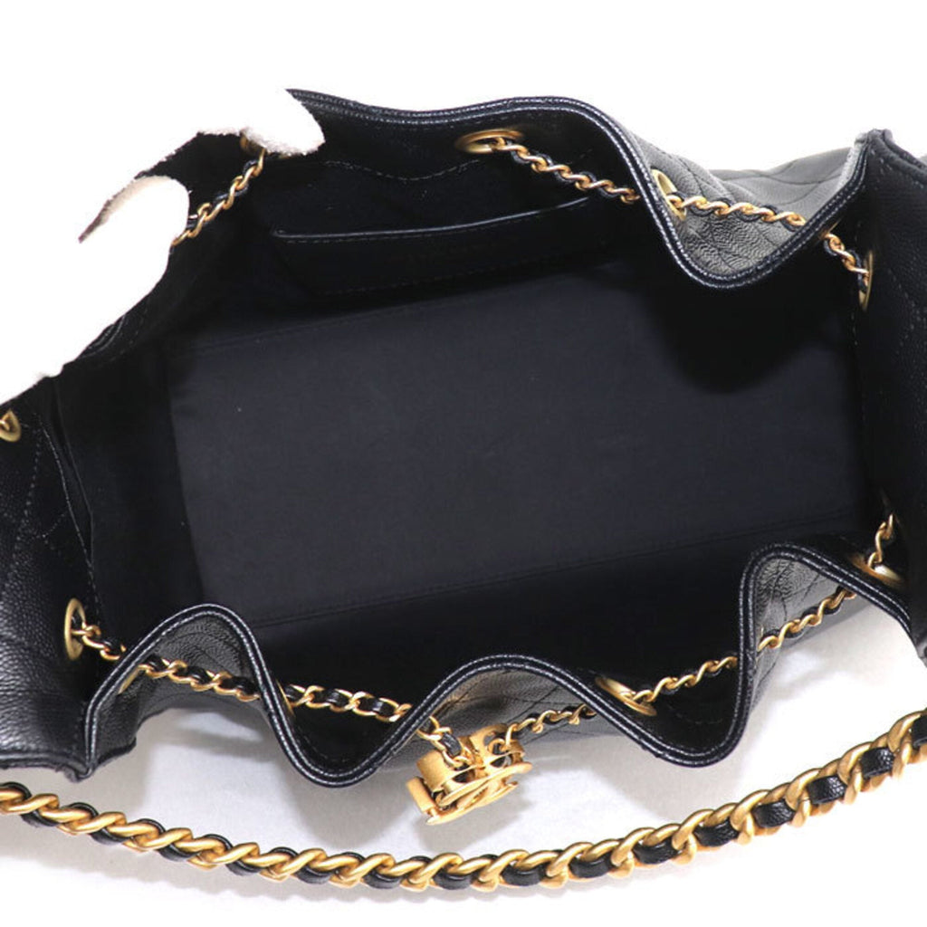 Chanel Black Leather Shoulder Bag