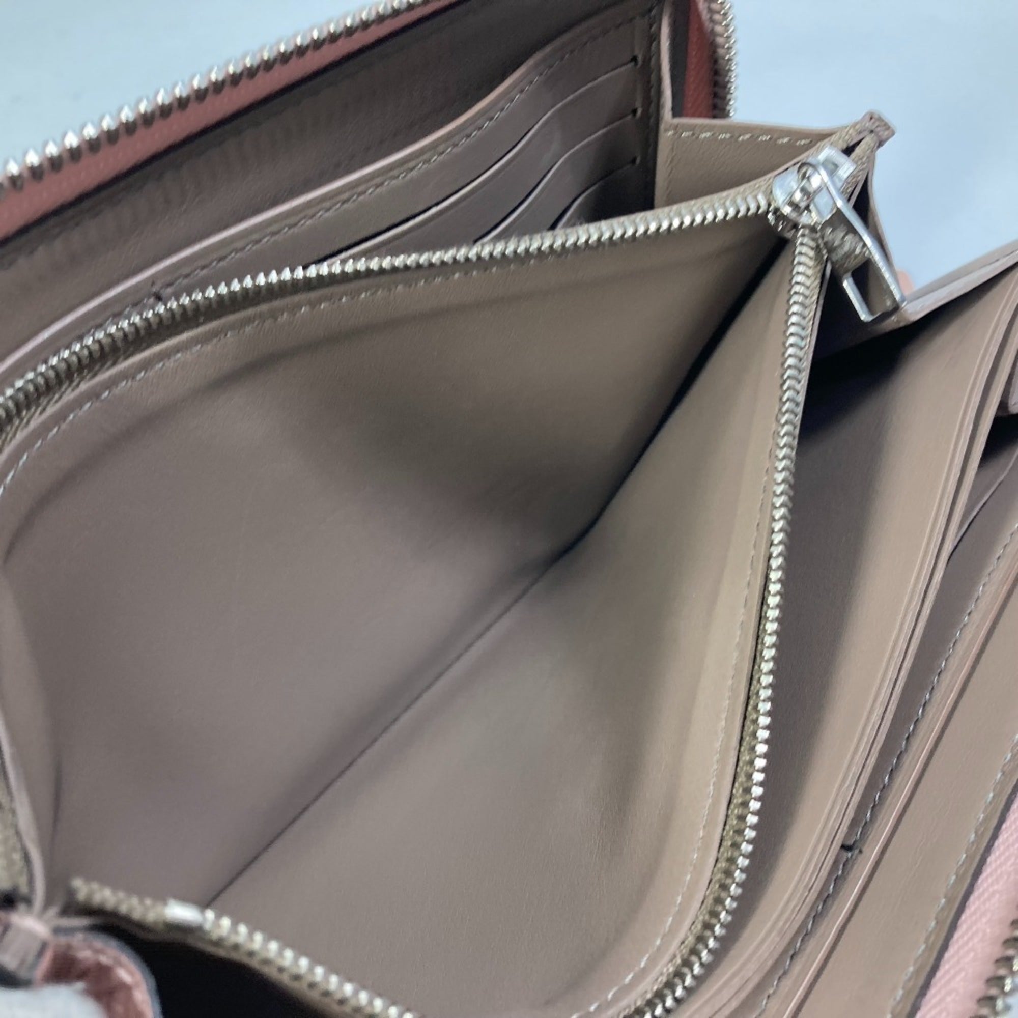 Louis Vuitton Pink Leather Long Wallet