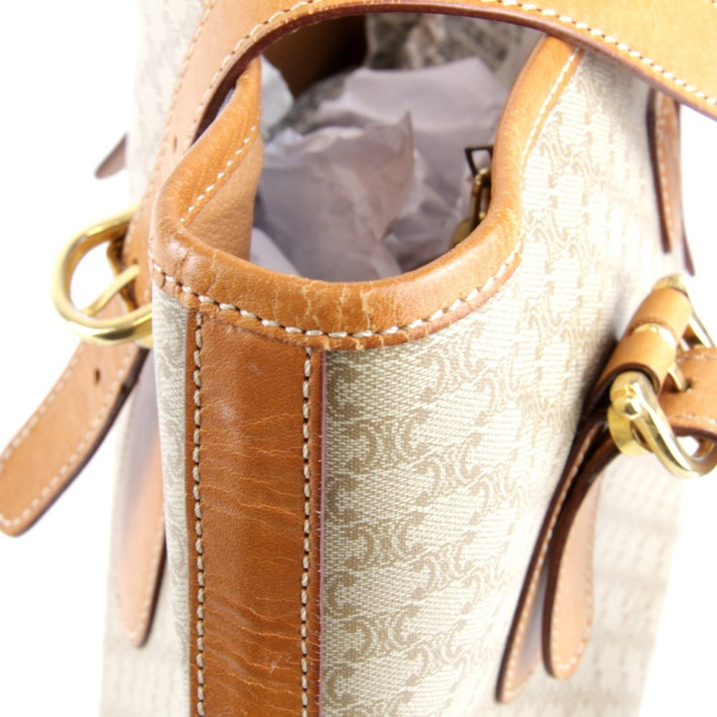 Celine Macadam Beige Pvc Tote Bag