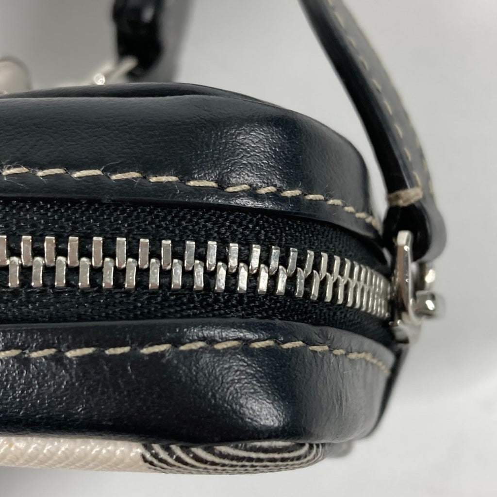 Burberry Black White Pvc Leather Coin Purse/Coin Case