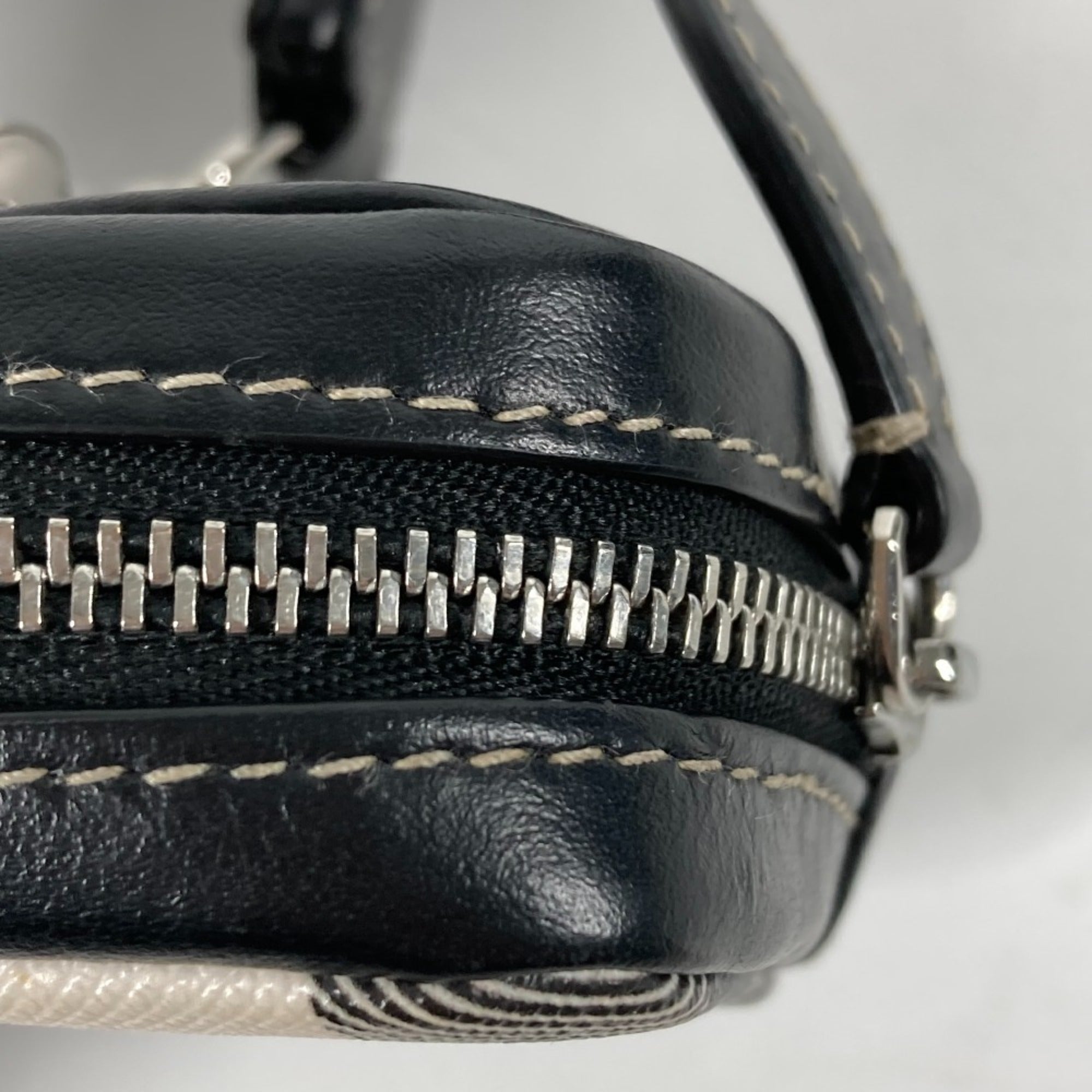 Burberry Black White Pvc Leather Coin Purse/Coin Case