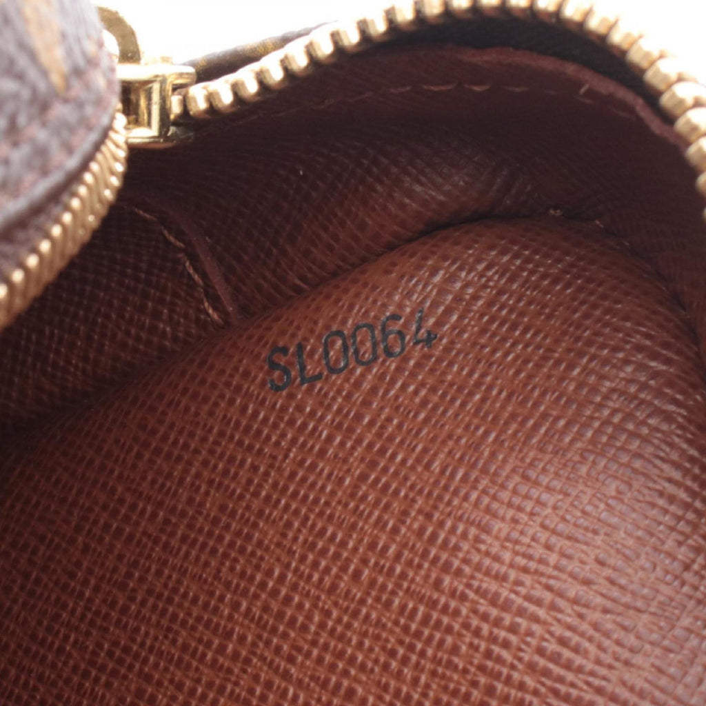 Louis Vuitton Brown Coated Canvas Leather Handbag Shoulder Bag