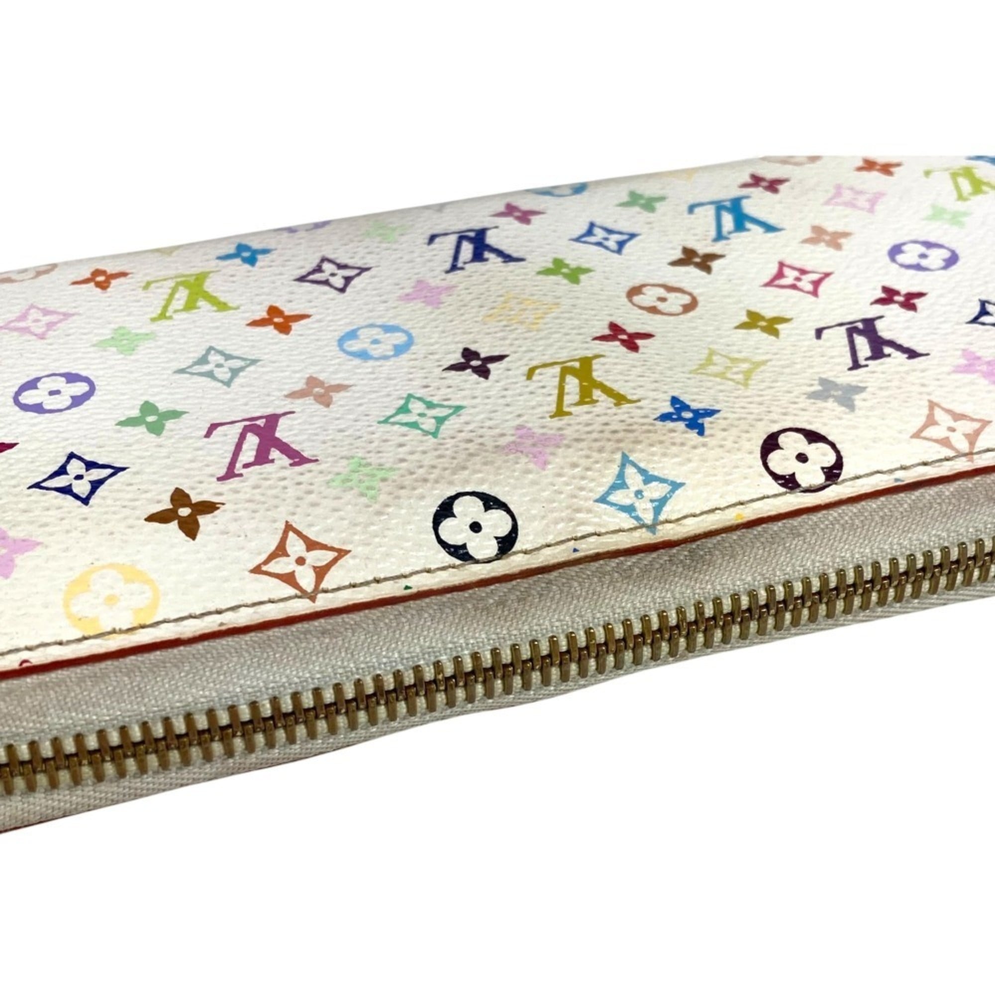 Louis Vuitton Pink White Monogram Multicolore Long Wallet