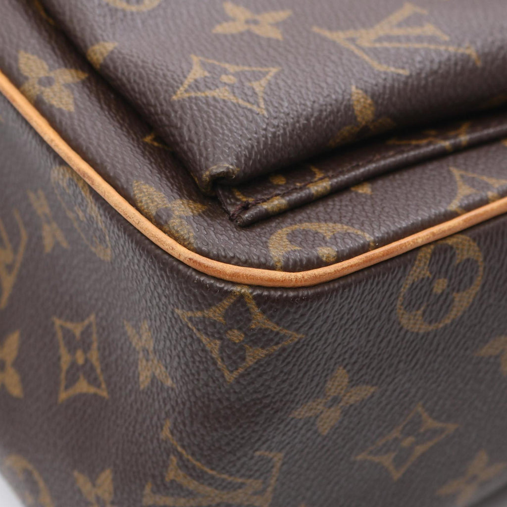 Louis Vuitton Brown Monogram Coated Canvas Pvc Leather Shoulder Bag