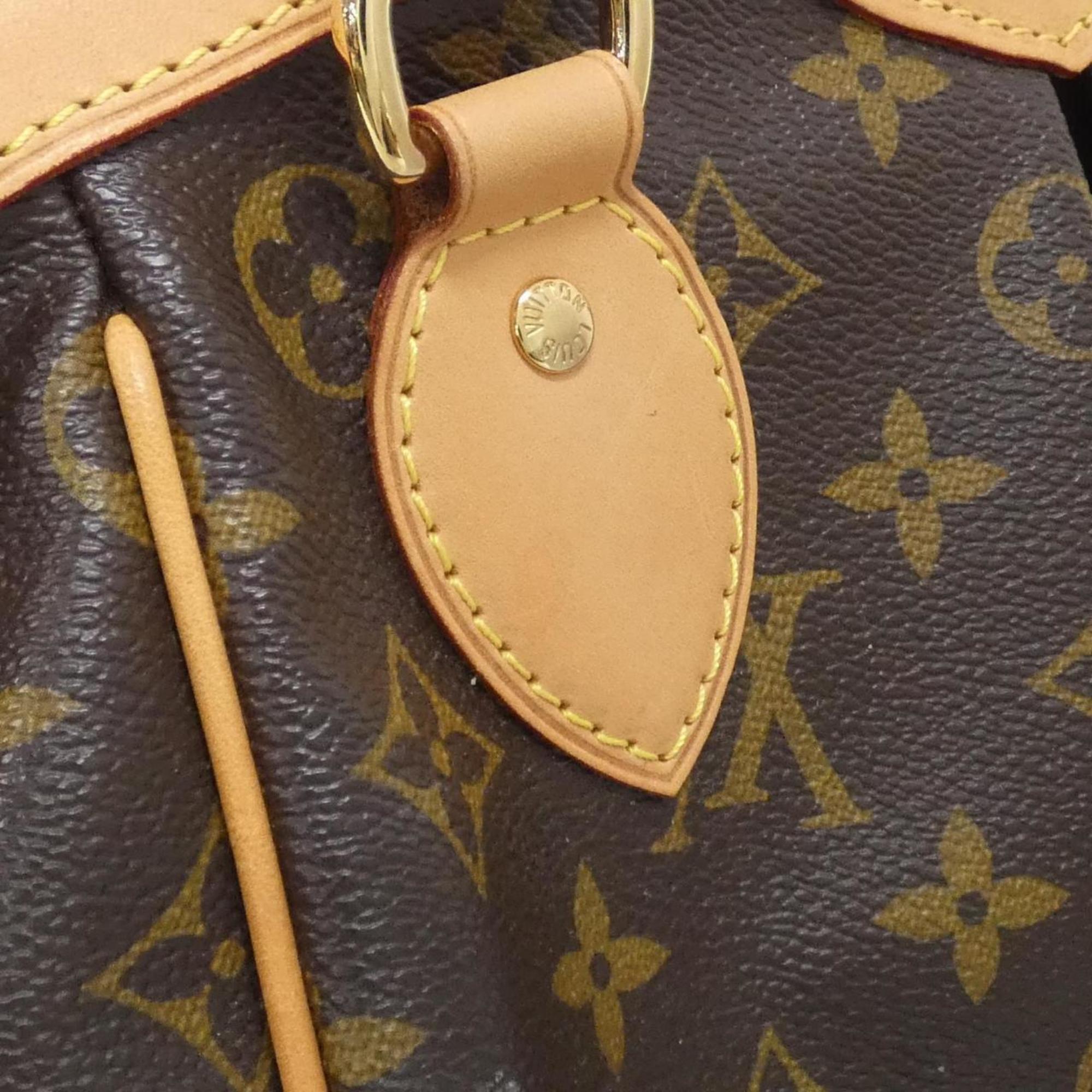 Louis Vuitton Marron Coated Canvas Handbag