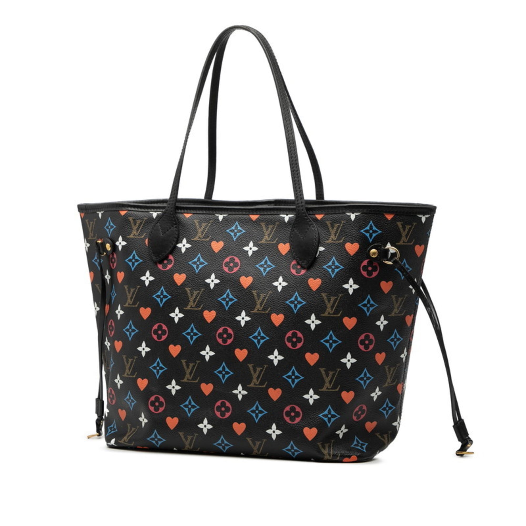 Louis Vuitton Black Multi-Color Pvc Leather Pouch Shoulder Bag Tote Bag