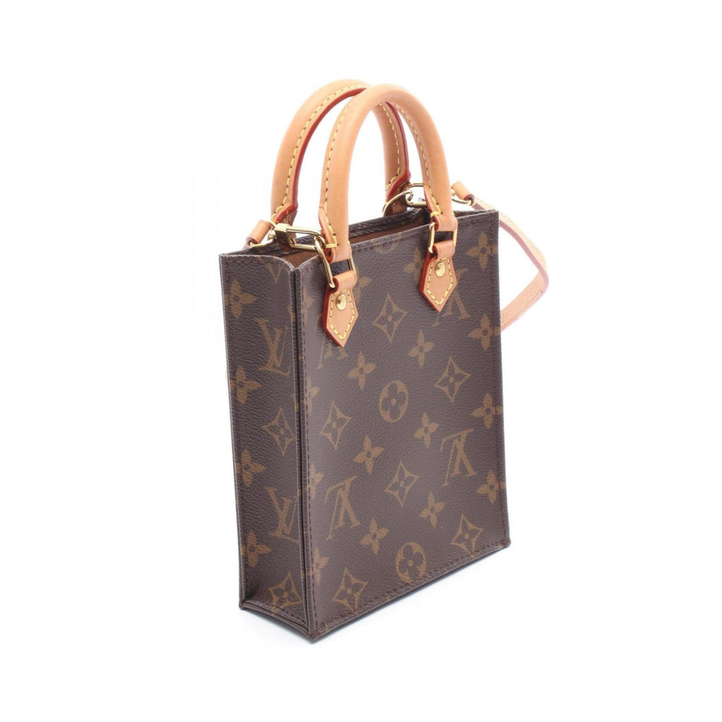 Louis Vuitton Brown Pvc Monogram Leather Coated Canvas Handbag