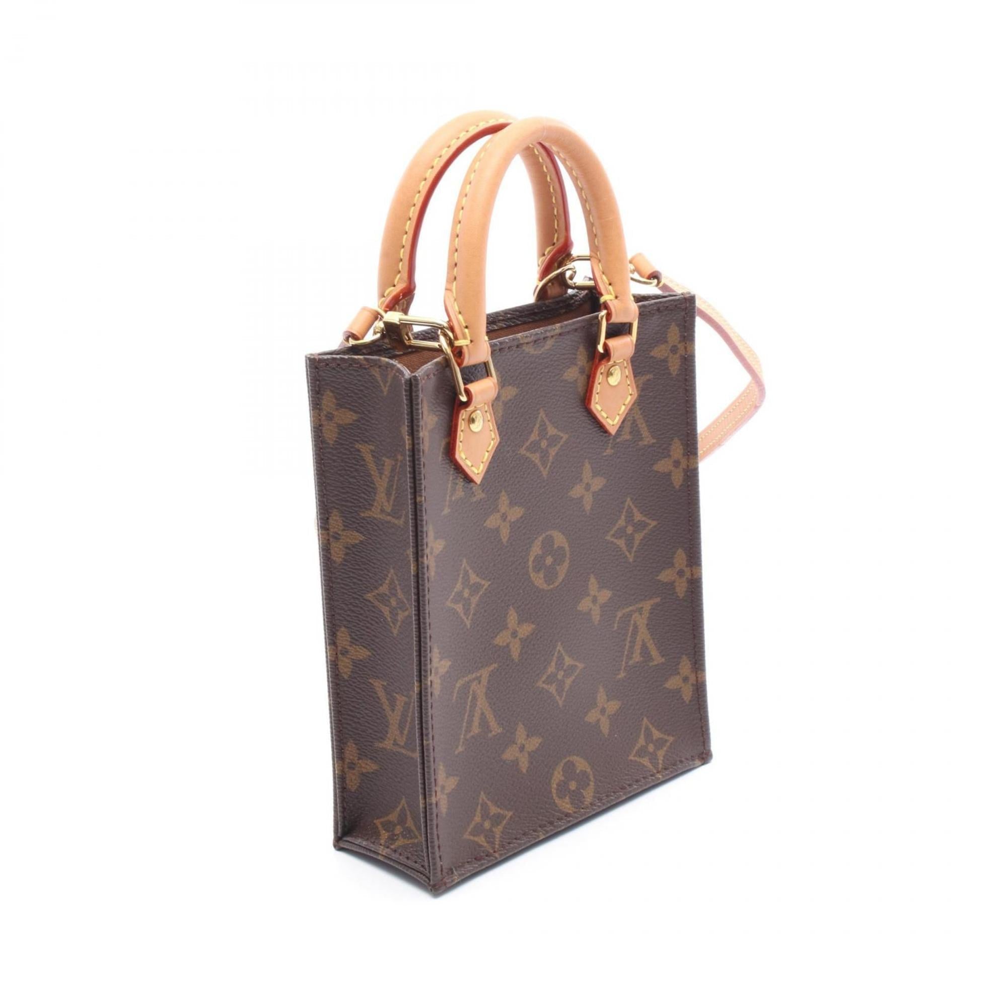 Louis Vuitton Brown Pvc Monogram Leather Coated Canvas Handbag