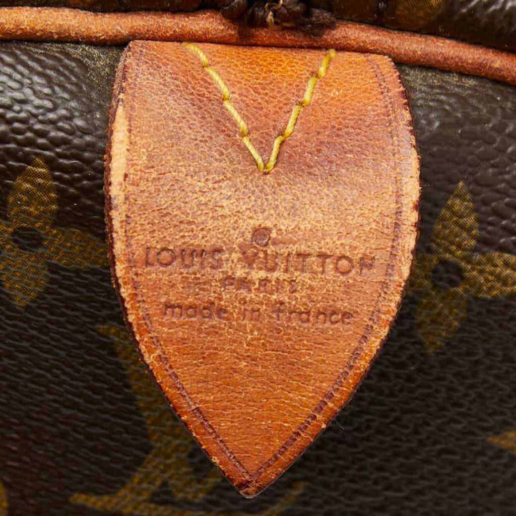 Louis Vuitton Brown Pvc Leather Boston Bag