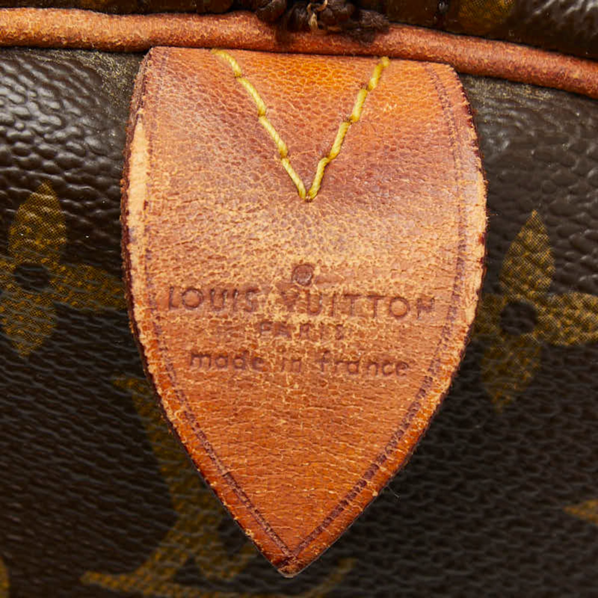 Louis Vuitton Brown Pvc Leather Boston Bag