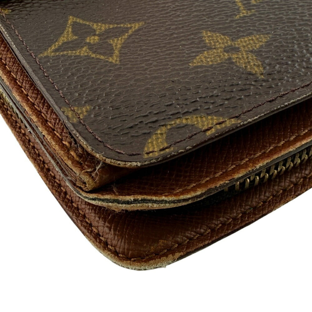 Louis Vuitton Brown Monogram Leather Wallet