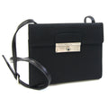 Prada Black Nylon Leather Pochette Shoulder Bag