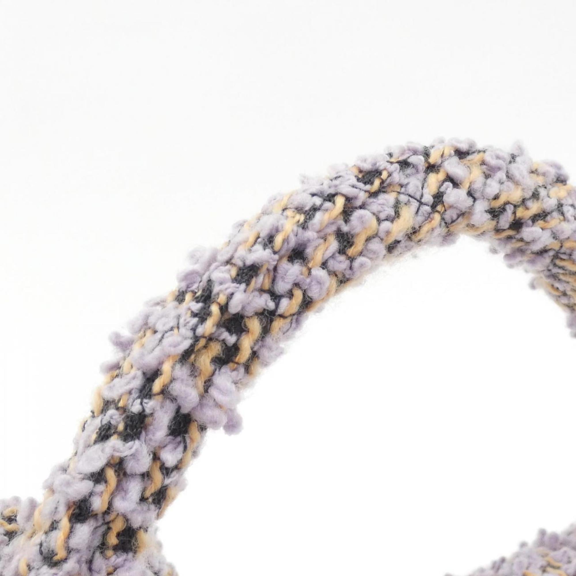 Chanel Light Purple Tweed Handbag