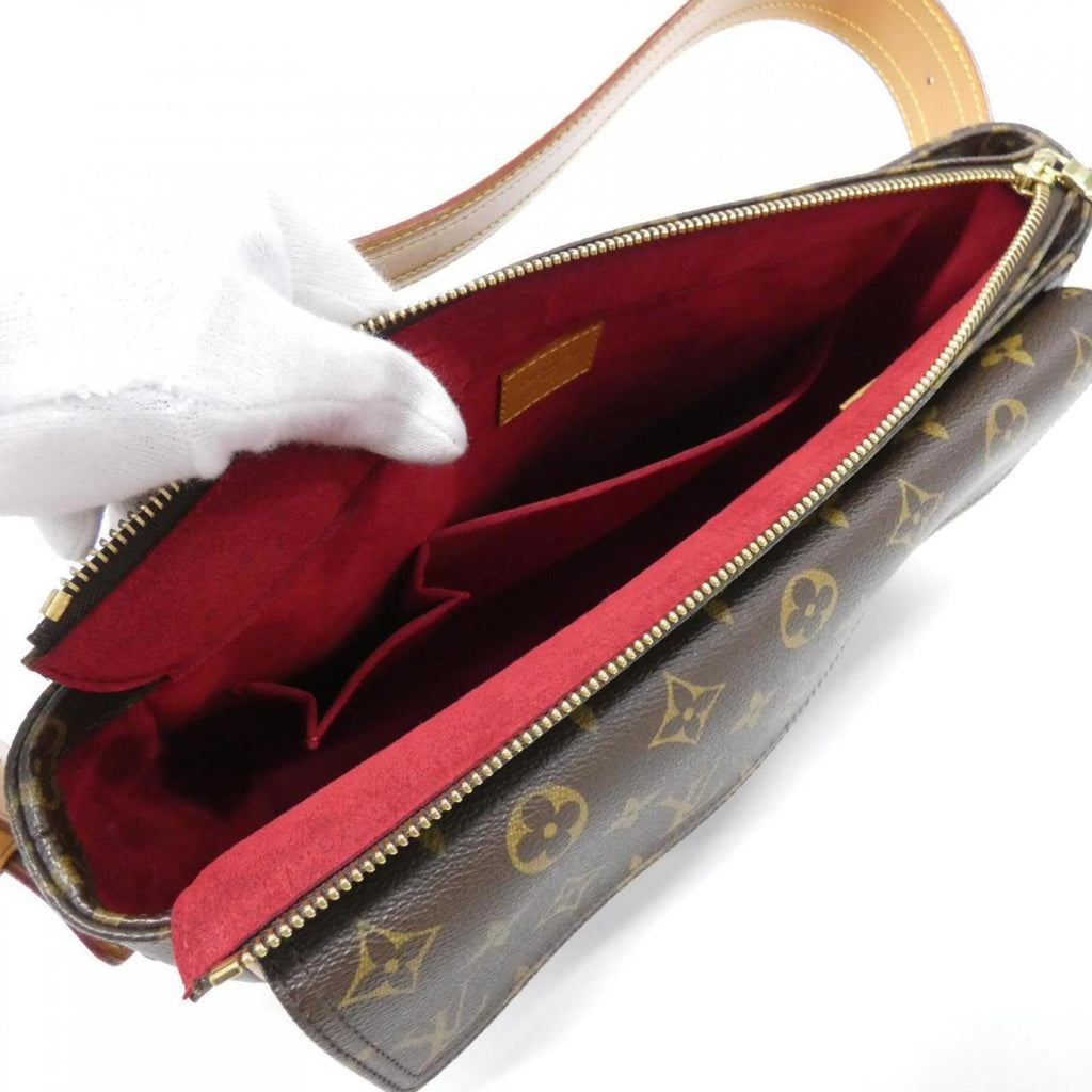Louis Vuitton Marron Coated Canvas Shoulder Bag