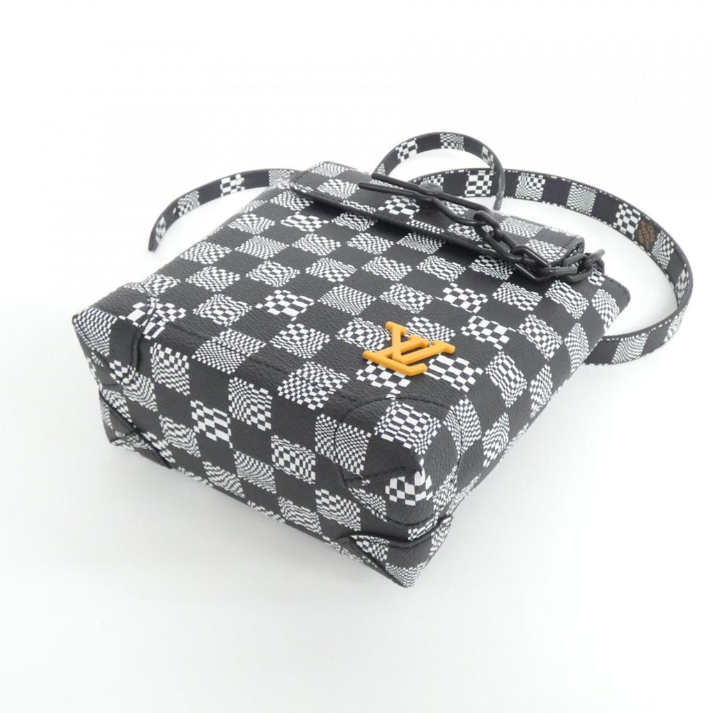 Louis Vuitton Damier Black Coated Canvas Shoulder Bag
