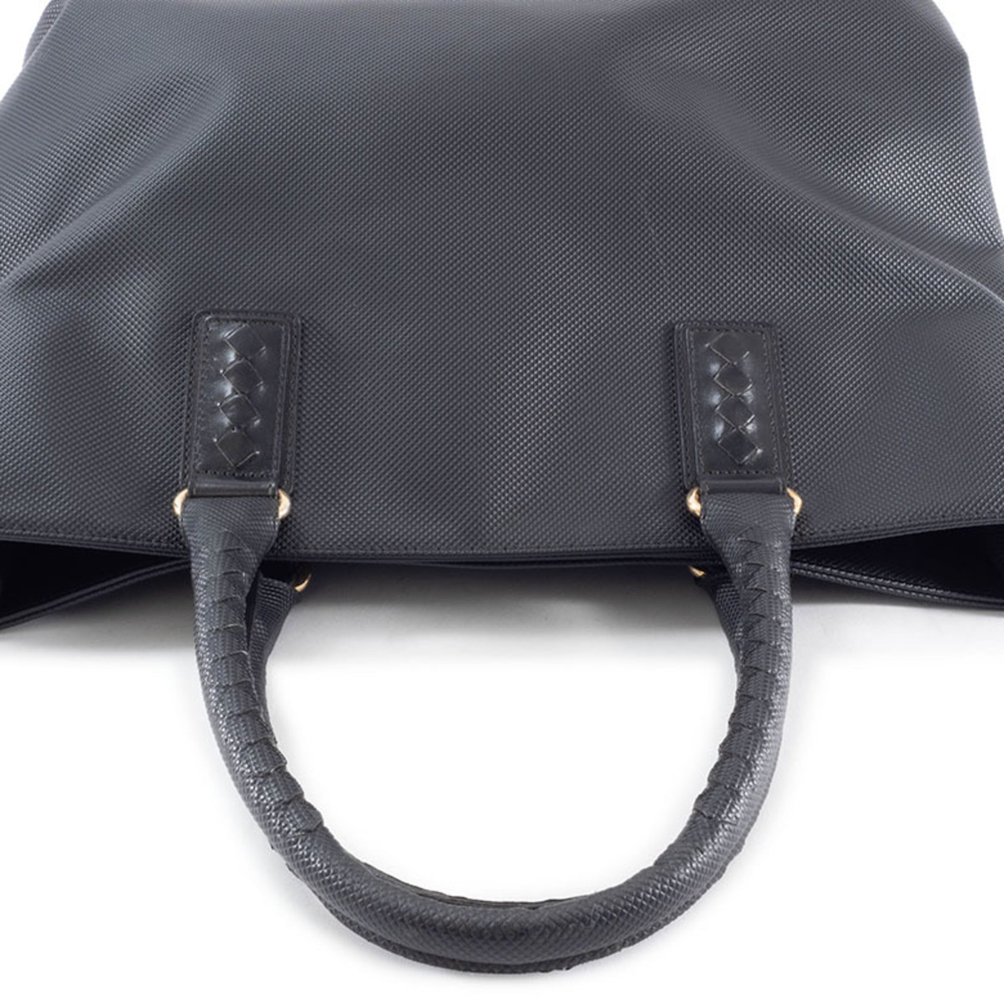 Bottega Veneta Black Pvc Leather Tote Bag