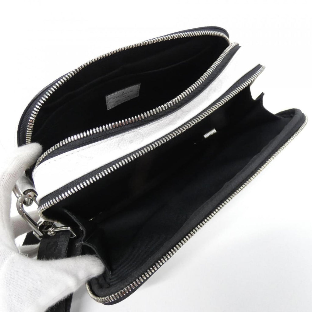 Louis Vuitton White Coated Canvas Leather Shoulder Bag