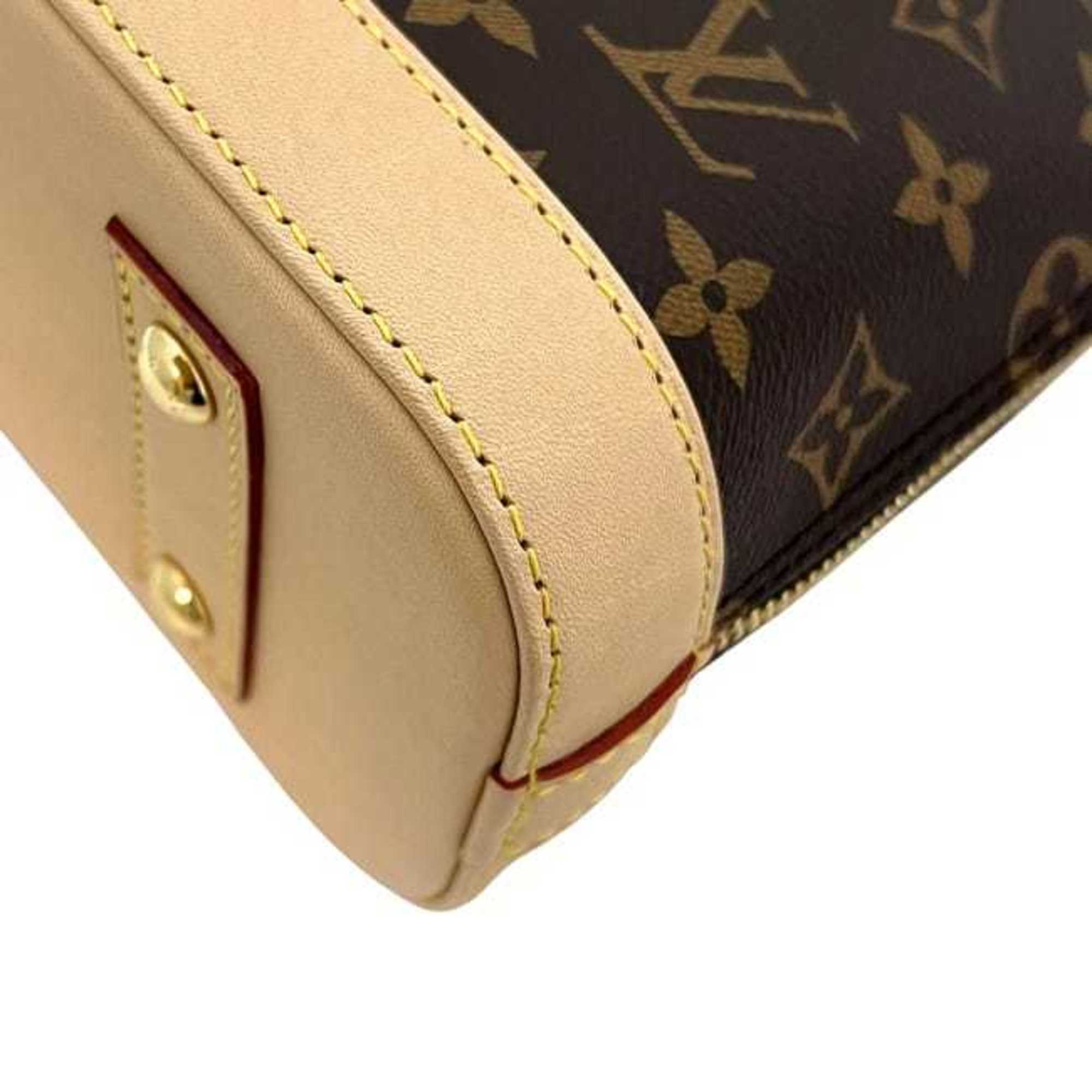 Louis Vuitton Brown Monogram Canvas Leather Handbag Shoulder Bag