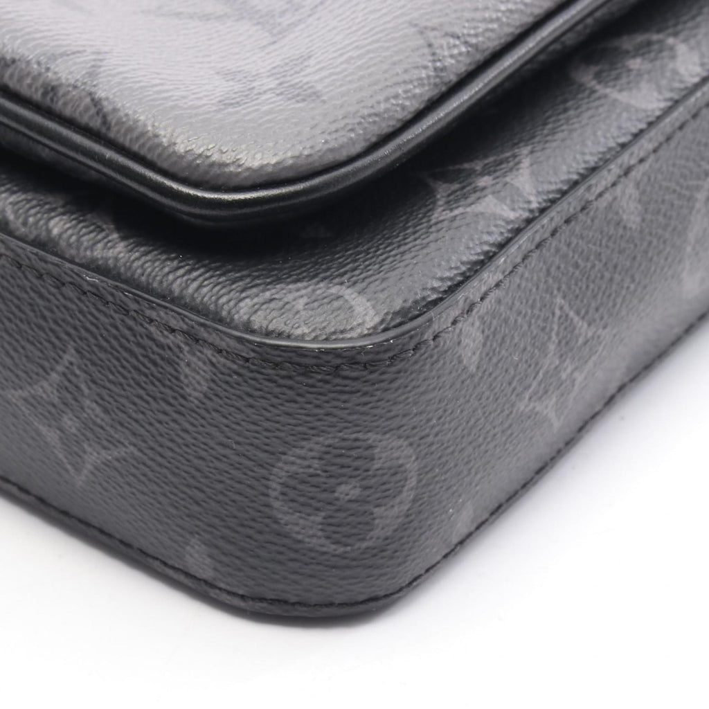 Louis Vuitton Black Gray Monogram Eclipse Shoulder Bag