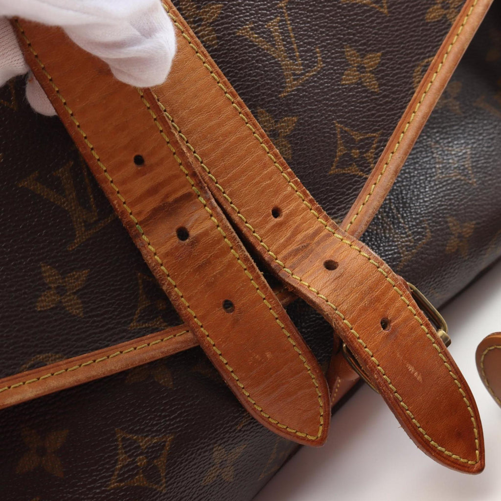 Louis Vuitton Brown Coated Canvas Pvc Leather Monogram Shoulder Bag