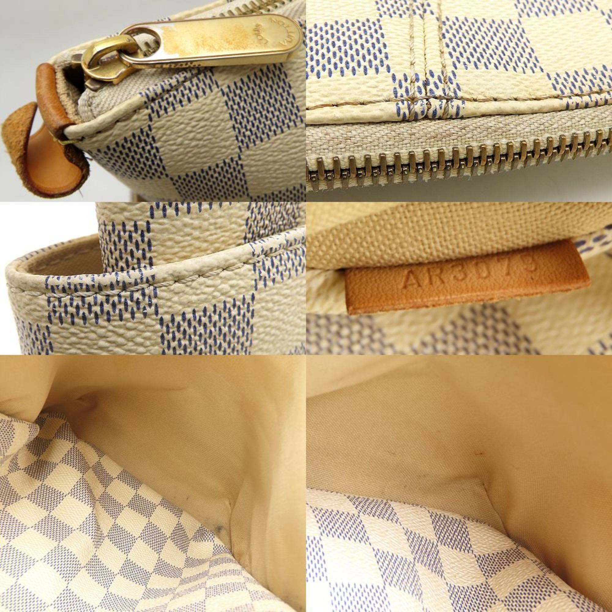 Louis Vuitton Damier Azur Damier Azur Canvas Tote Bag