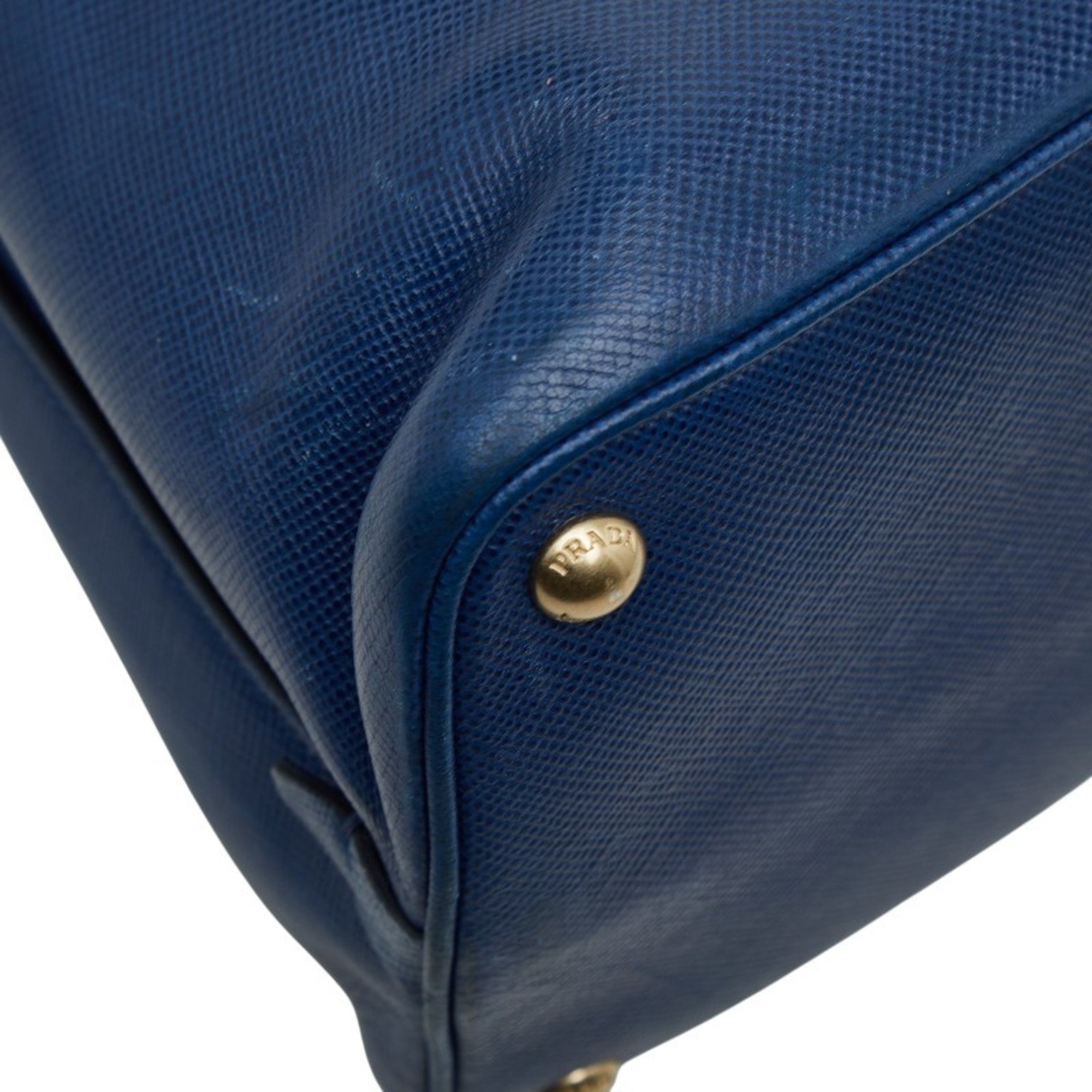 Prada Blue Leather Handbag