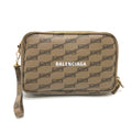 Balenciaga Brown Leather Clutch