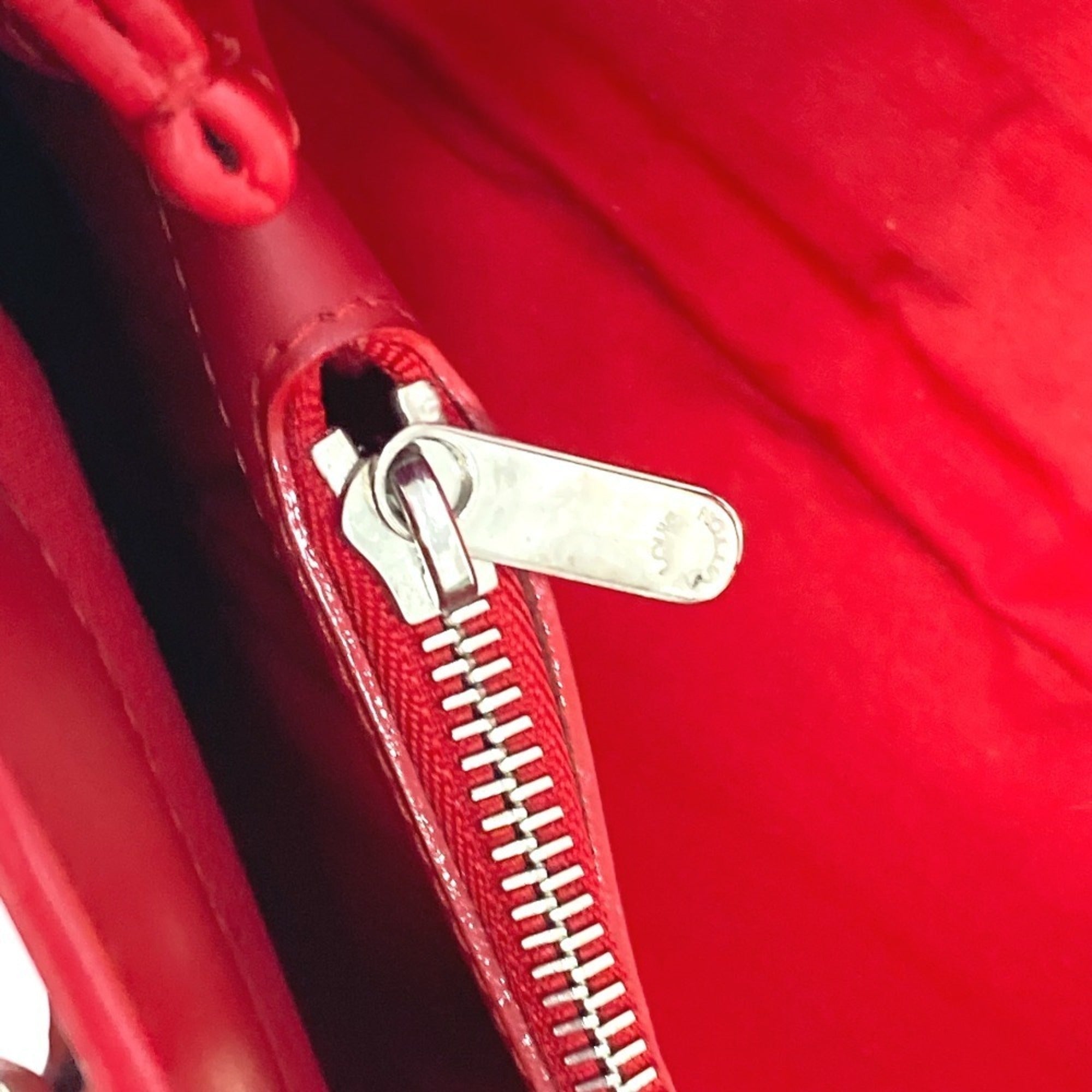 Louis Vuitton Red Color Epi Leather Handbag Shoulder Bag Tote Bag