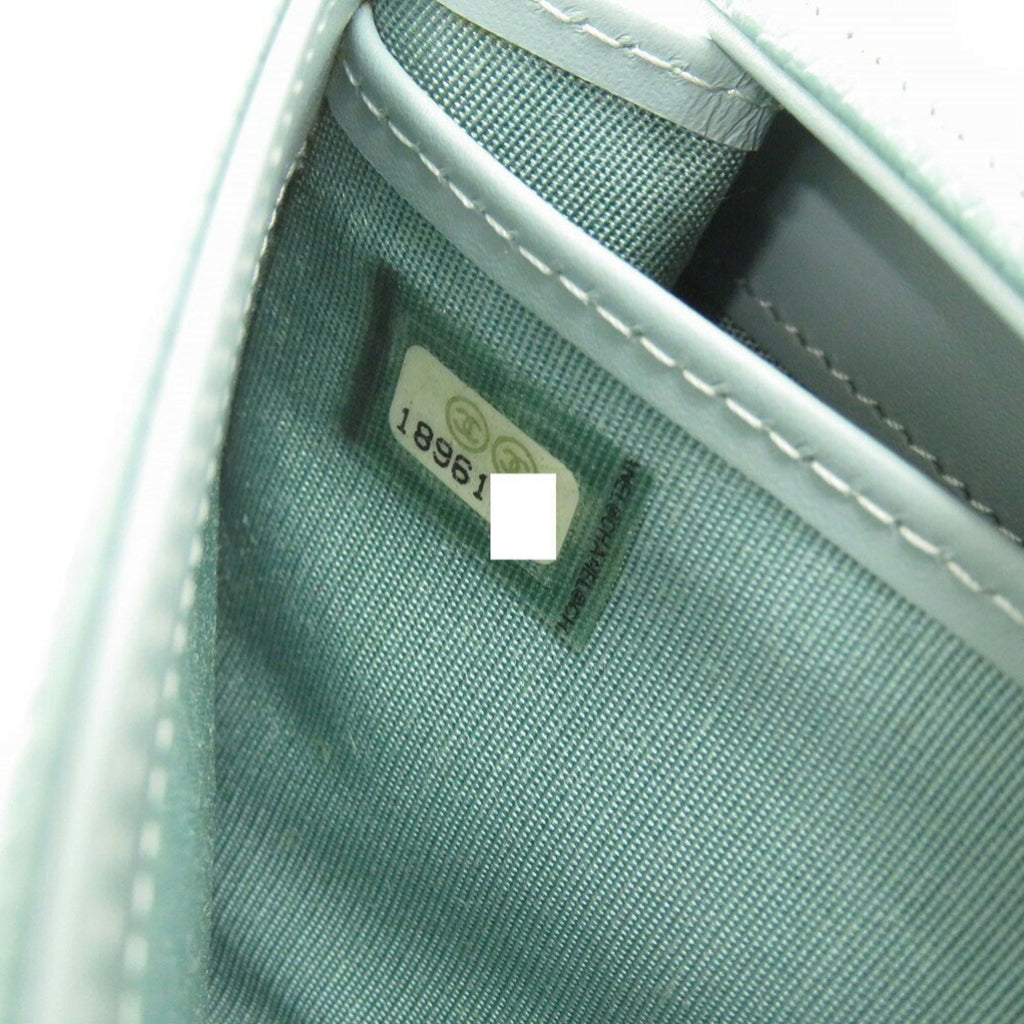 Chanel Green Grained Calfskin Long Wallet (Bi-Fold)