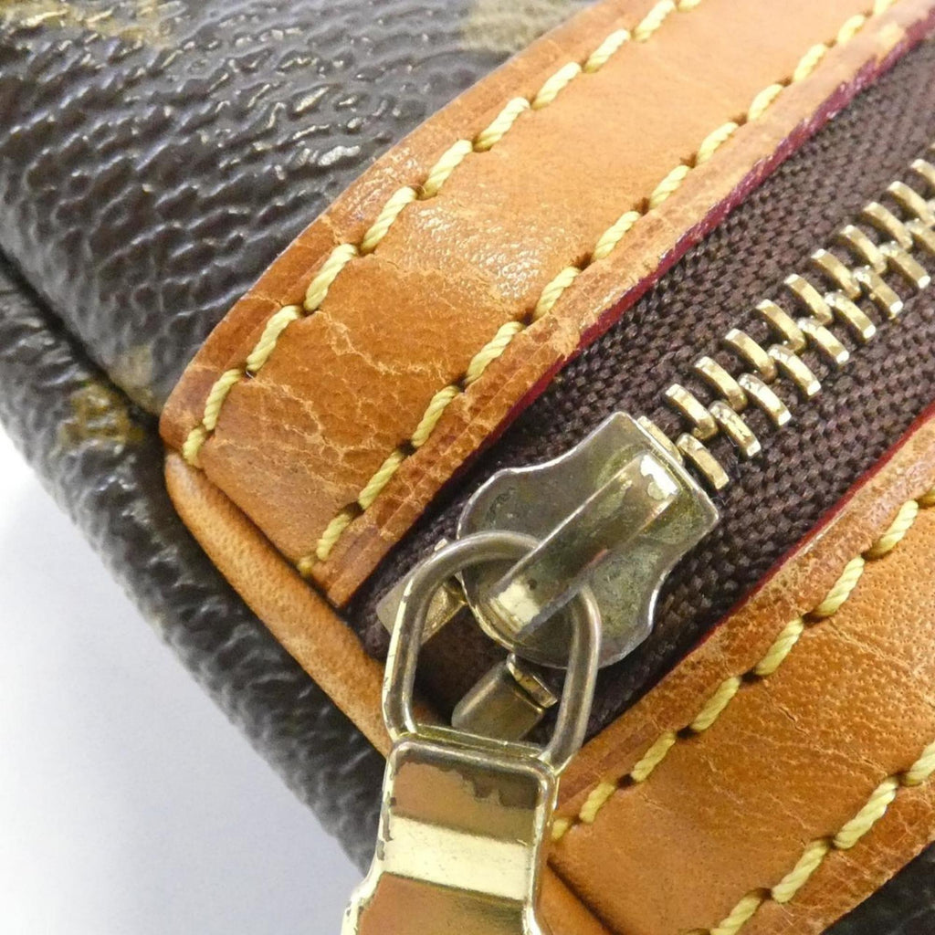 Louis Vuitton Marron Coated Canvas Pochette Shoulder Bag