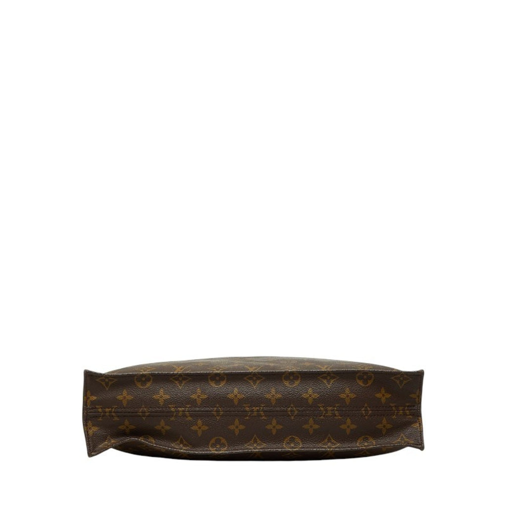 Louis Vuitton Brown Pvc Leather Handbag Tote Bag