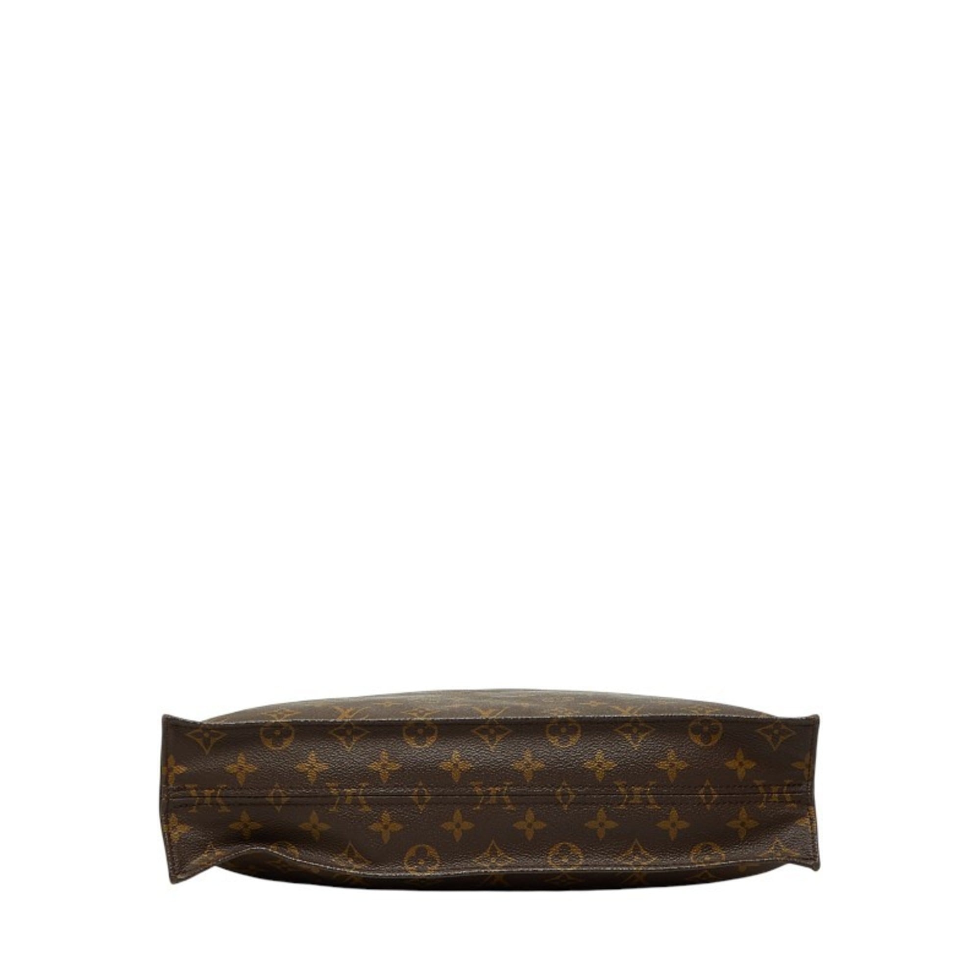 Louis Vuitton Brown Pvc Leather Handbag Tote Bag