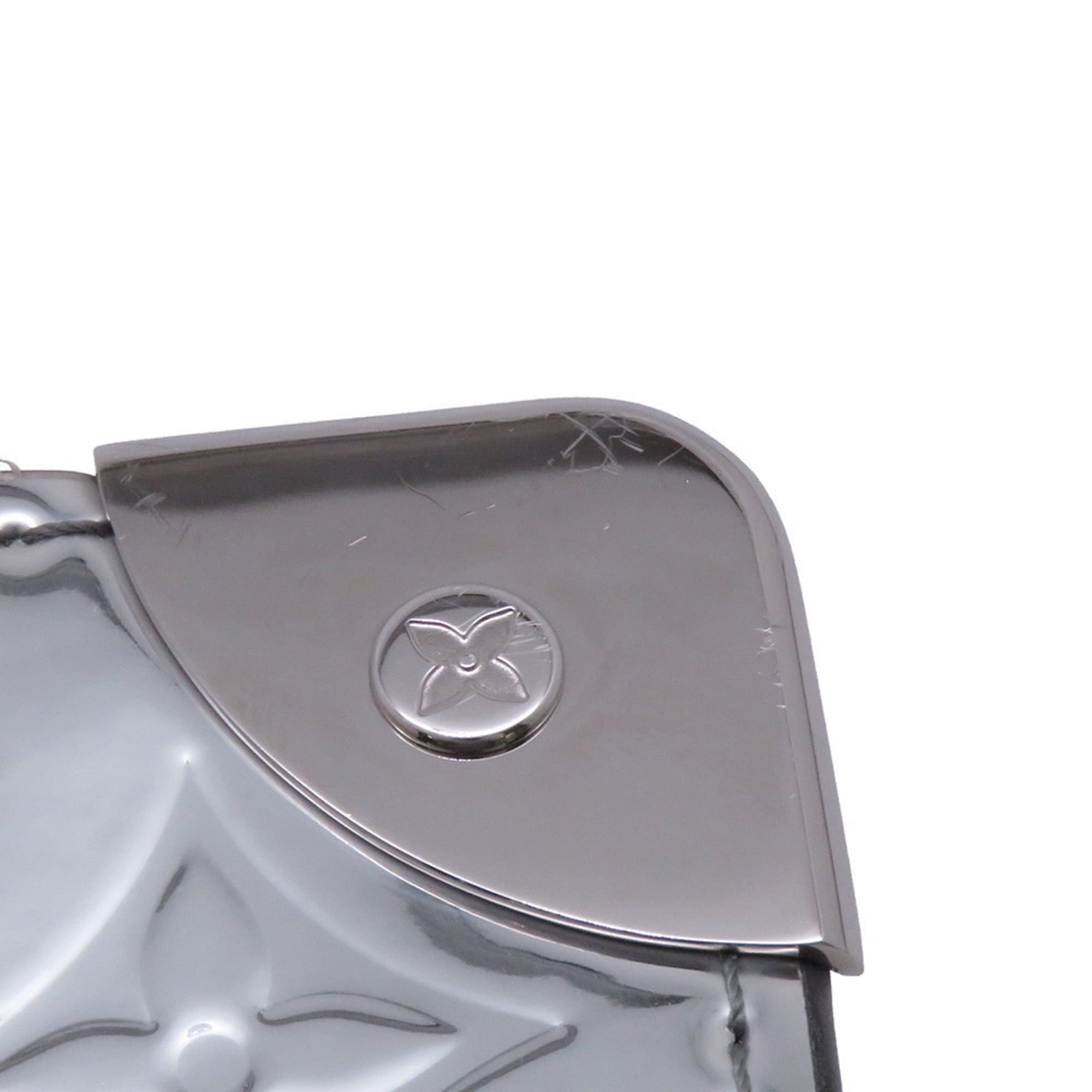 Louis Vuitton Gray Silver Monogram Clutch Bag Pochette
