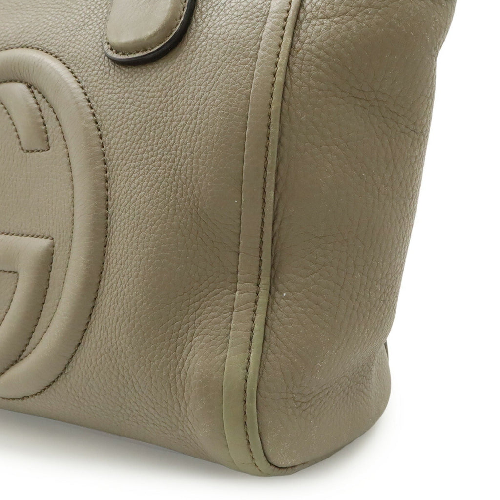 Gucci Soho Leather Handbag Tote Bag (Pre-Owned)