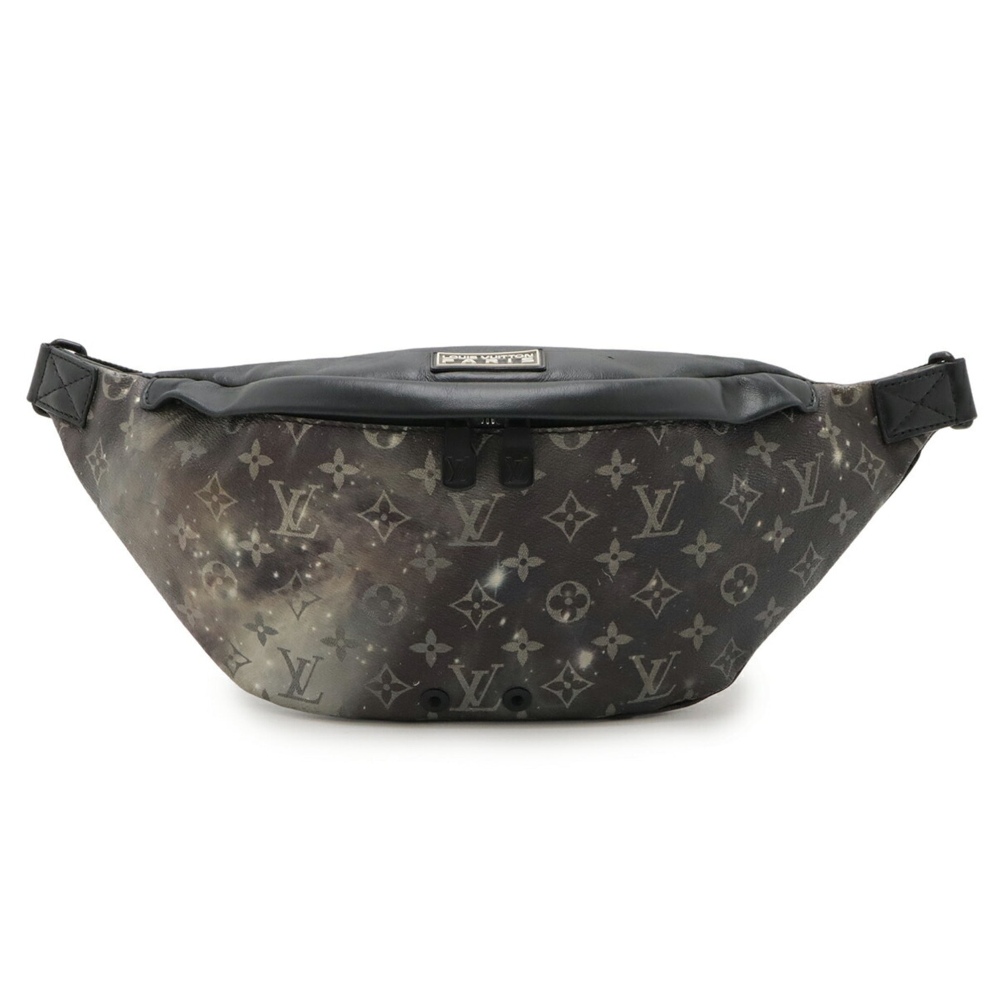 Louis Vuitton Black Gray Multi-Color Monogram Leather Pouch