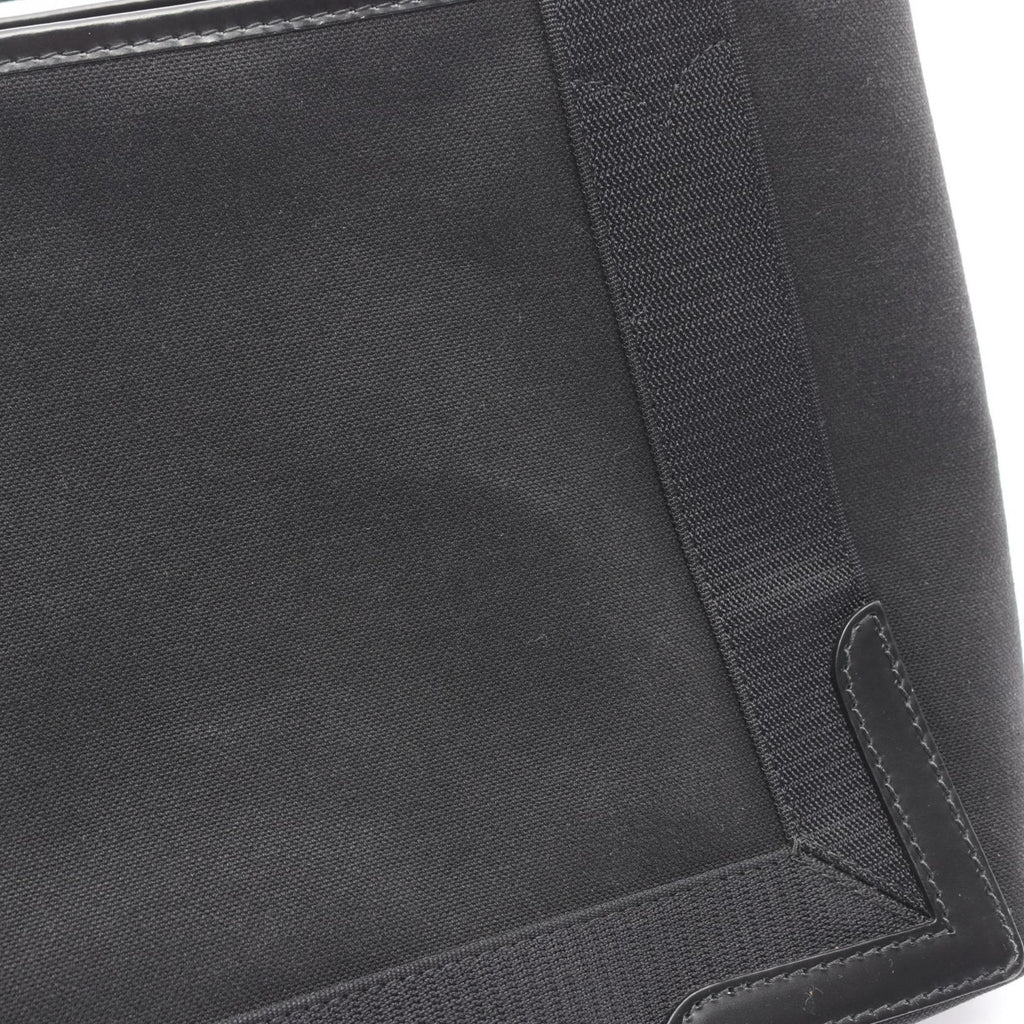 Balenciaga Black Canvas Leather Handbag Tote