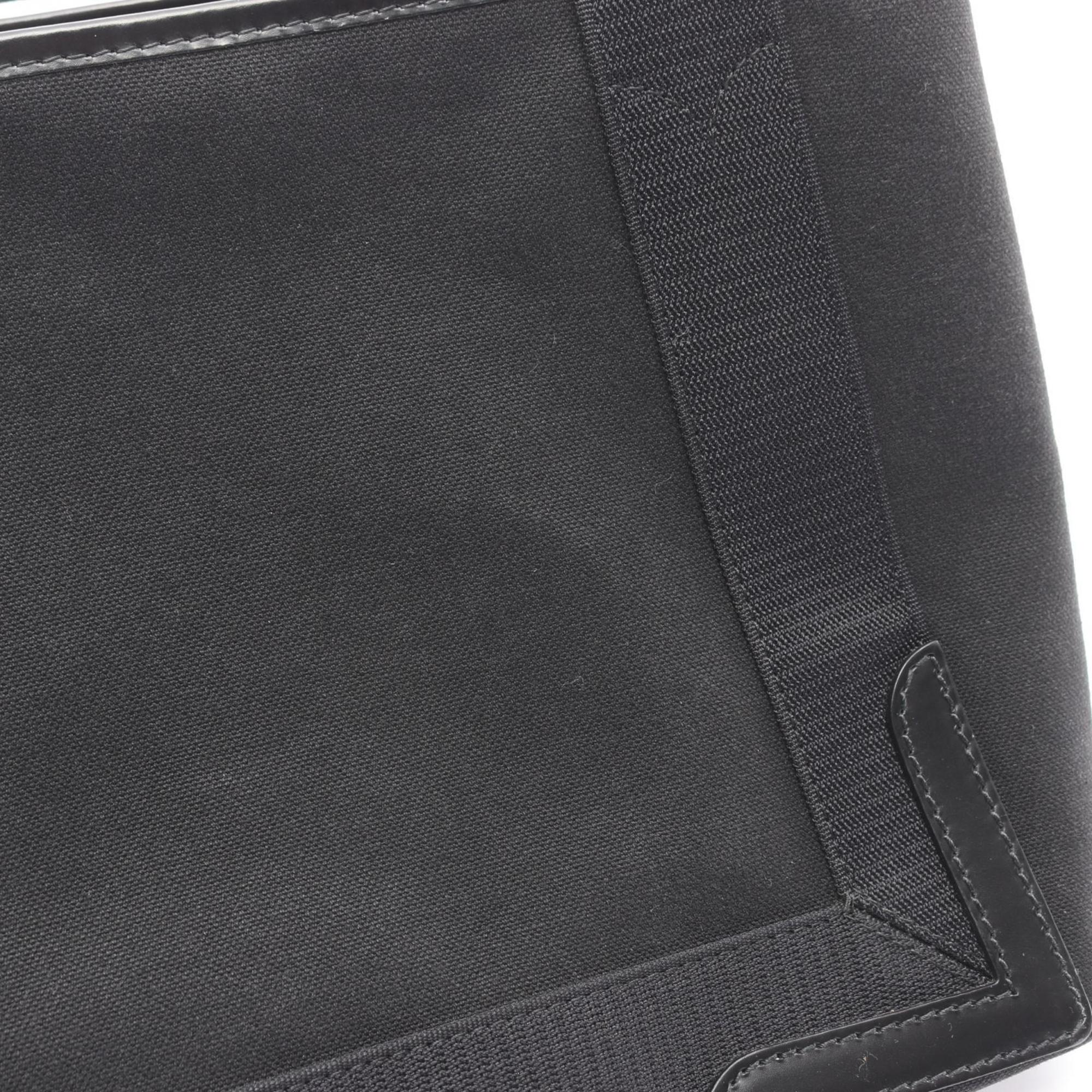 Balenciaga Black Canvas Leather Handbag Tote